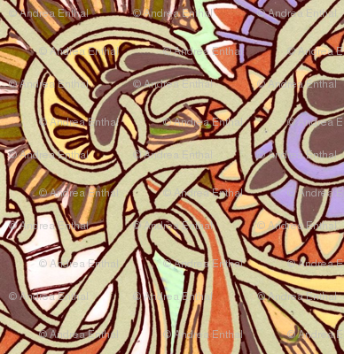 Paisley and Chain Link