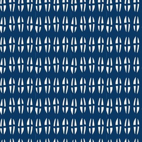 four up down- blue and white