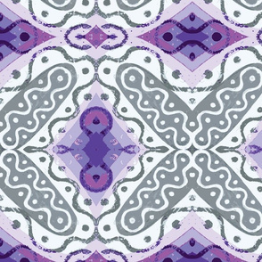 Frilly X with Shades of Purple