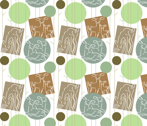My Dear Deer fabric by dianne_annelli on Spoonflower - custom fabric