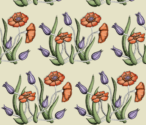 FlowerFabric2 fabric by sorensen on Spoonflower - custom fabric