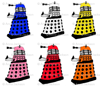 Colourful Daleks