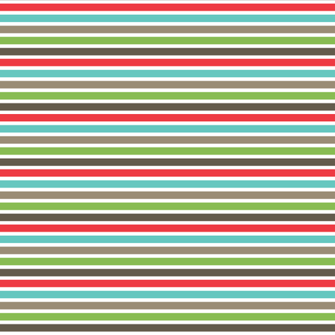 snail garden stripes (bright) fabric by einekleinedesignstudio on Spoonflower - custom fabric