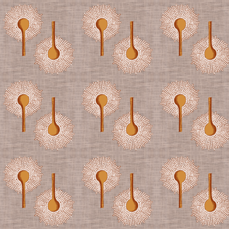 Aspergillus Organica Rust fabric by subcutaneous88 on Spoonflower - custom fabric