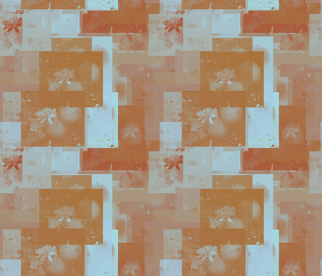 orange_blossom collage fabric by kociara on Spoonflower - custom fabric
