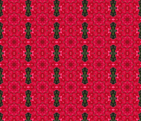 Crabapple blossom kaleidoscope fabric by anniedeb on Spoonflower - custom fabric
