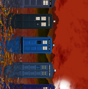 TARDISses on a Gallifreyan beach