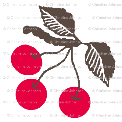 Retro cherries 