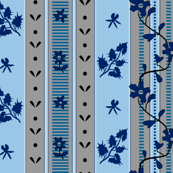 Fantine - Blue - Striped