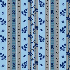 Fantine - Blue - Striped