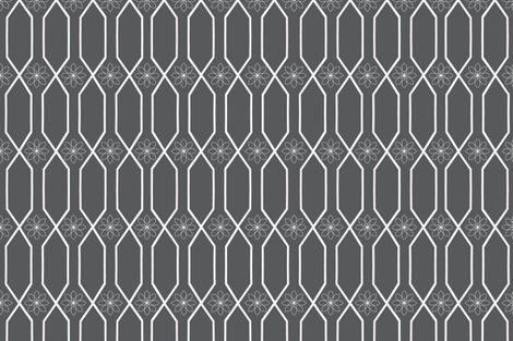 Trellis in slate fabric by bexcaliber on Spoonflower - custom fabric
