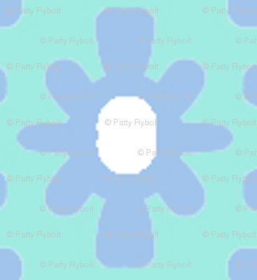 Dotty Ditsy Daisy (Sky & aqua)