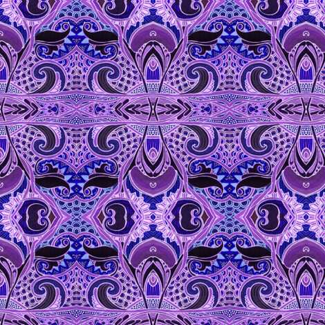 Midnight Under the Sea fabric by edsel2084 on Spoonflower - custom fabric