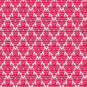 Retro Diamond Ikat  (red)