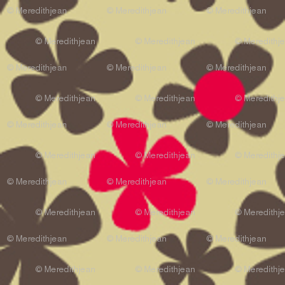 Demure retro floral