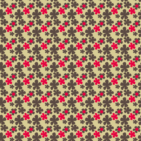 Demure retro floral fabric by meredithjean on Spoonflower - custom fabric