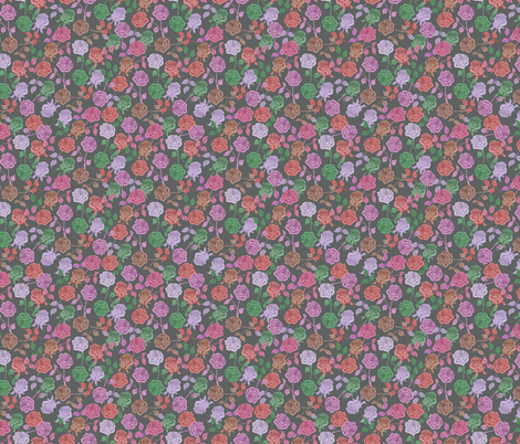 Roses (vintage) fabric by biancagreen on Spoonflower - custom fabric