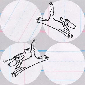 Bad Dog Lined Paper