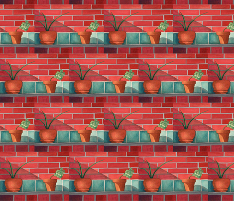 Garden Wall  fabric by painter13 on Spoonflower - custom fabric
