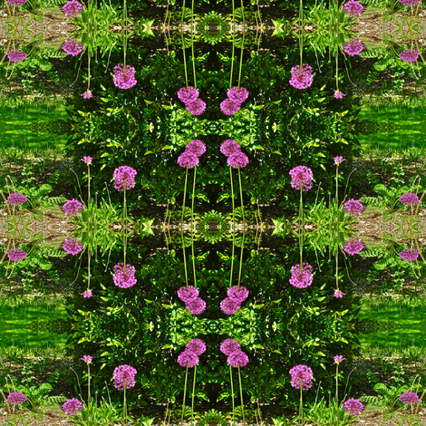 Bee Balm Reflections fabric by zsmama on Spoonflower - custom fabric