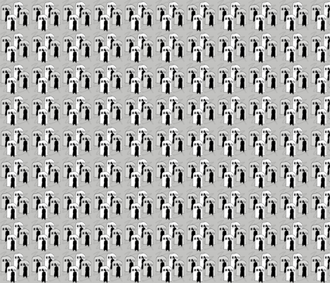 TardisGreyOnGrey2 fabric by morrigoon on Spoonflower - custom fabric
