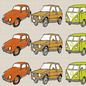 Vintage Cars Rainbow