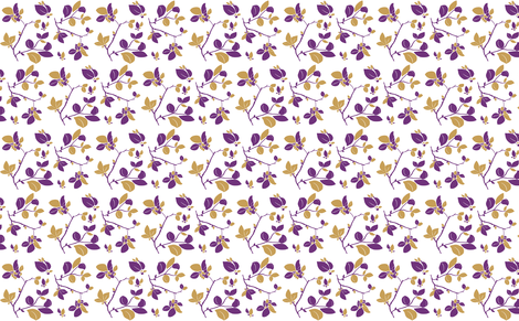 Blooming (purple + beige) fabric by biancagreen on Spoonflower - custom fabric