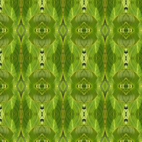 Green Striped Leaves