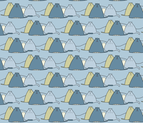 4Cats fabric by dogsndubs on Spoonflower - custom fabric