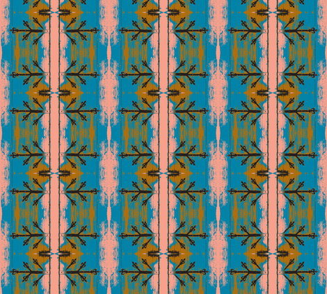 Unhinged and Blue fabric by susaninparis on Spoonflower - custom fabric