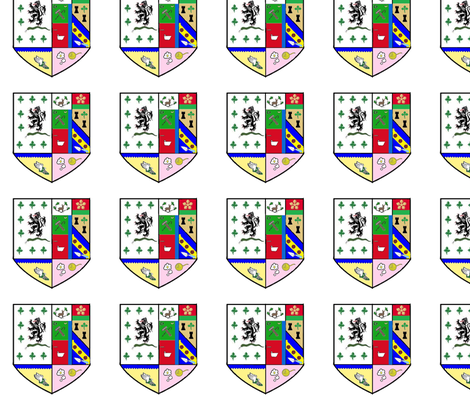 Married Couple Crest fabric by joofalltrades on Spoonflower - custom fabric