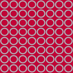 Scarlet Gray Circles