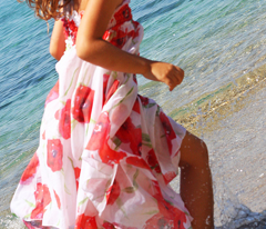Hankie poppy dress template/pattern