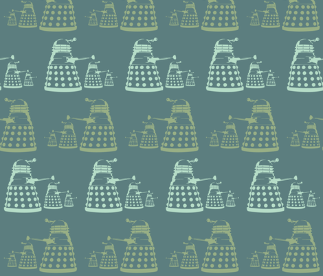 Daleks fabric by dogsndubs on Spoonflower - custom fabric