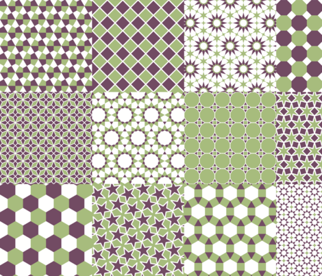 polygon grids 6x6 of 6x6 fabric by sef on Spoonflower - custom fabric