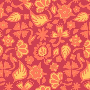 Firey Filigree Flowers