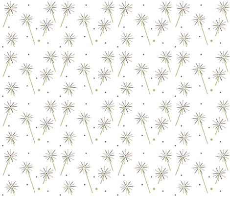 Daydreams and Dandelions Wishes and Dreams, ATD 201-ed fabric by arttreedesigns on Spoonflower - custom fabric