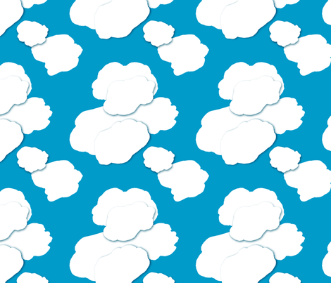 The Sky is Falling: The Usual Sky  fabric by tallulahdahling on Spoonflower - custom fabric