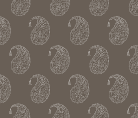 Bangalore in woodblock fabric by domesticate on Spoonflower - custom fabric
