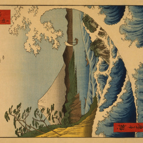 Ocean flowing Boat on Wave