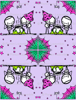 Purple Halloween Cooking Cauldron by ©Rocky The Zombie