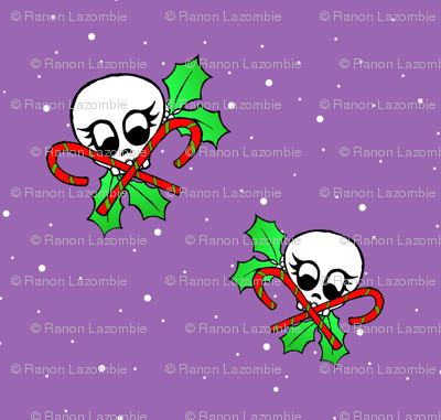 Skulls and Cross Candy Canes