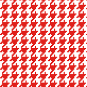Houndstooth Red