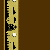 Jewel Graveyard Border in Espresso