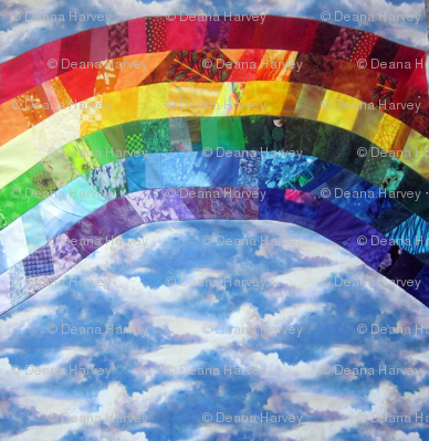 Rainbow_Fractal_Fat Quarter