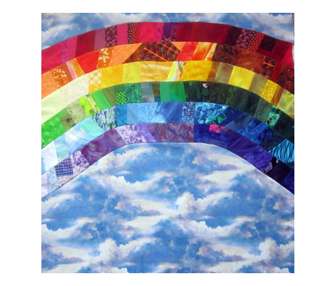 Rainbow_Fractal_Fat Quarter fabric by tree_of_life on Spoonflower - custom fabric