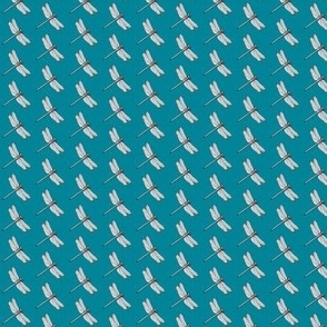 Dragonfly on teal