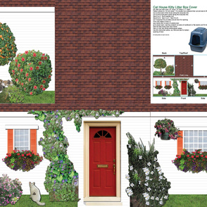 Cat House Kitty Litter Cover