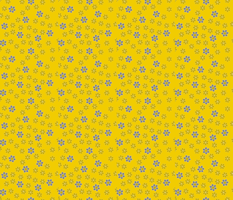 Bloomsday Hooray Yellow fabric by zoebrench on Spoonflower - custom fabric
