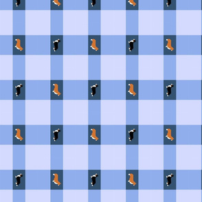 Basic Corgi Plaid - blue